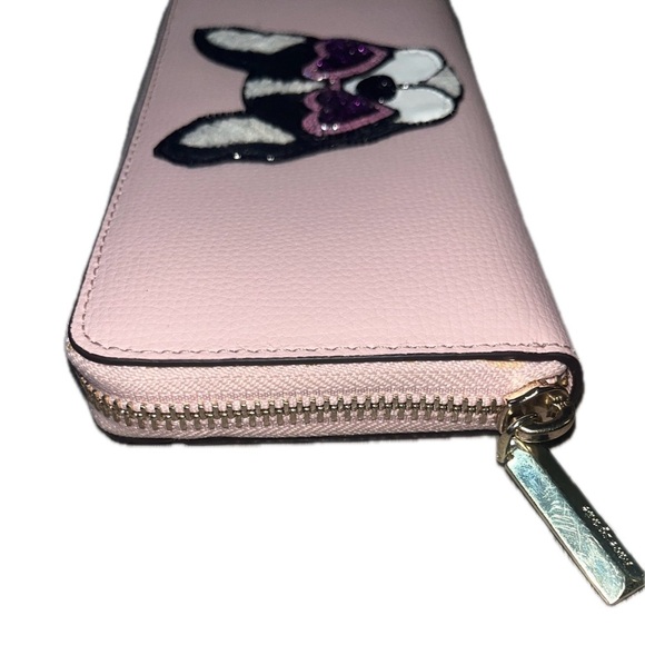 Kate Spade New York Dog Sylvia Francois Slim Pink Continental Wallet - Picture 3 of 15